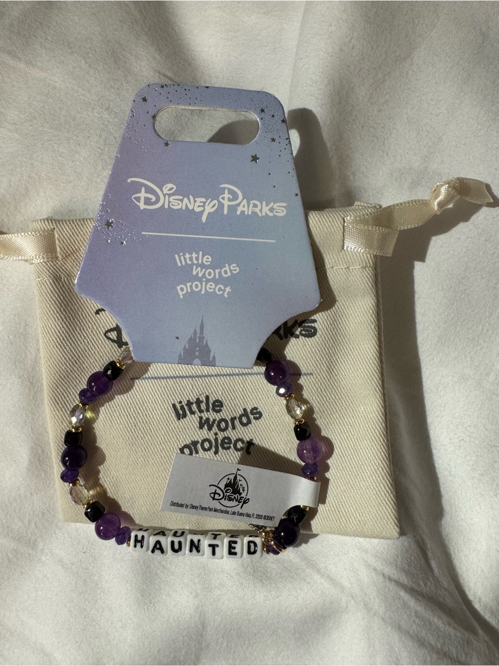 Disney Parks x Little Words Project "Haunted" Beaded Bracelet